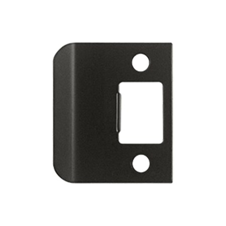 Dendesigns 2 in. Overall Extended Lip Strike Plate, Oil Rubbed Bronze - Solid DE1634114